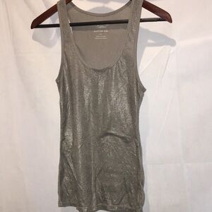 American Eagle Outfitters Boyfriend Tank | Shimmer Gray | Size S